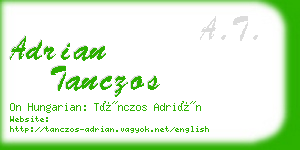 adrian tanczos business card